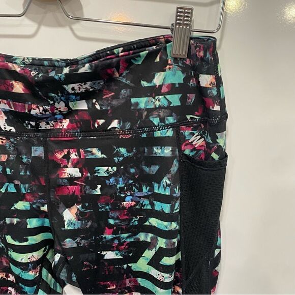 Nicole miller New York colorful patterned active leggings size medium - Picture 3 of 6